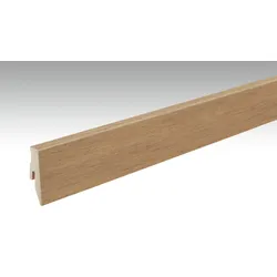 MEISTER Laminatfolien-ummantelte Profile Fußleiste Profil 3 PK 2380 x 60 x 20 mm 07013 Eiche Hazelbrook