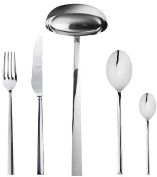 Mepra Atena Flatware Set - 49 Pieces - Stainless Steel