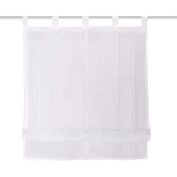 Schmidt Schlaufenrollo Voile 140 x cm Polyester Weiß