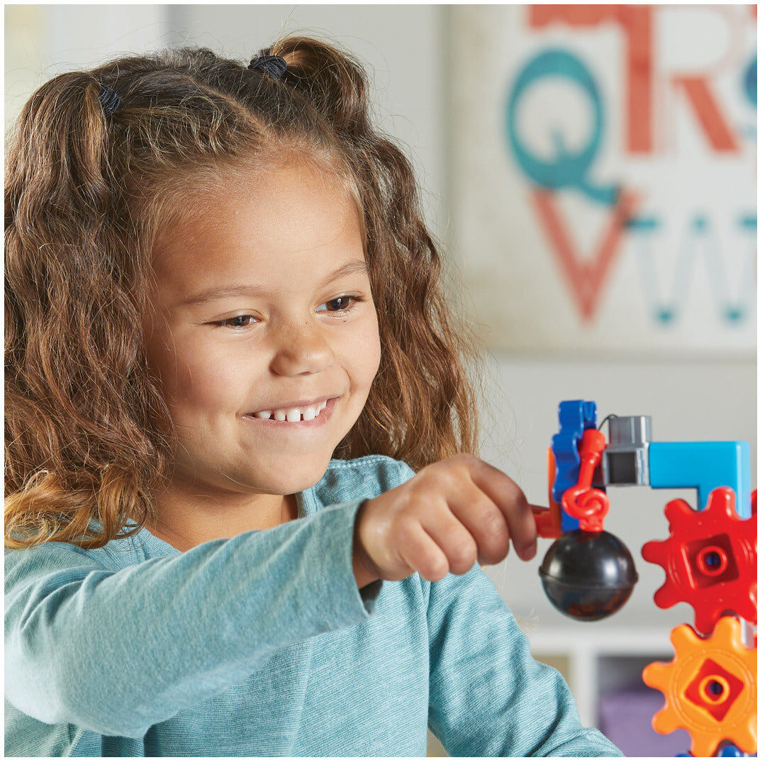 Learning Resources STEM Explorers Machine Makers Building Set - 60 Pieces for Kids - Develops STEM Skills and Problem-Solving