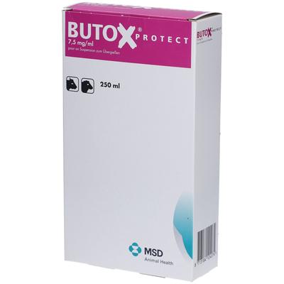 Butox Protect 7,5mg/ml pour on Sus.z.Überg.Ri+Sch. 250 ml Lösung