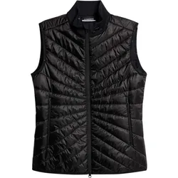 Lindeberg Madde Quilt Hybrid Golfweste Damen Black - L