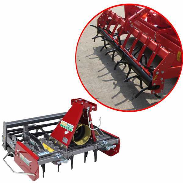 AgriEuro TOP-LINE Kreiselegge RF130 - Arbeitsbreite 130 cm - 12 Zinken - leichte Reihe - Noppenwalze