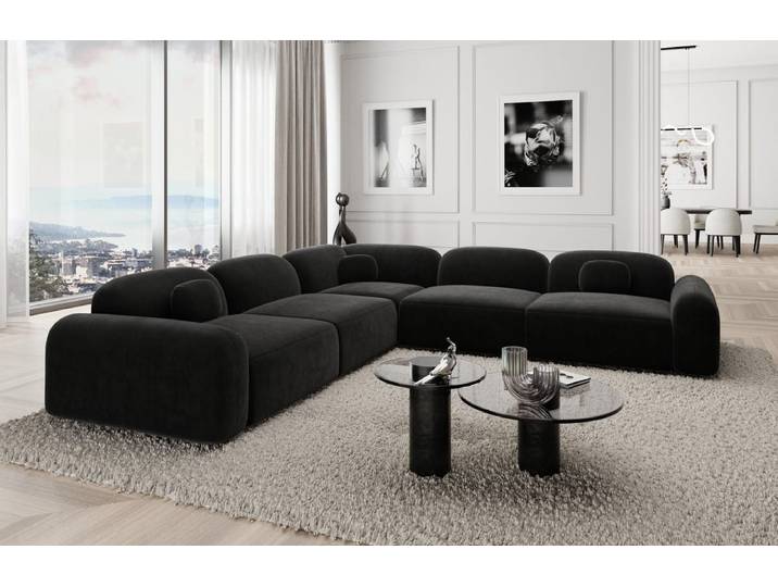 Ecksofa Barcelona L-Form aus Stoff