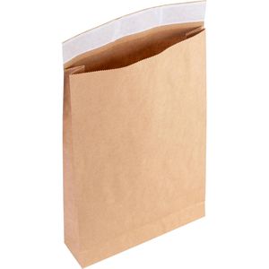 flexiPAK Faltentaschen Classic, D4, braun, ohne Fenster, haftklebend, 300 Stück