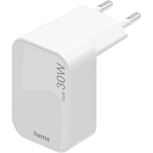 Hama USB-Ladegerät 201954, GaN, 30 Watt, 1x USB-C, 1 Port, Schnellladegerät
