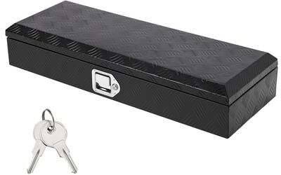 "Garvee 34.5"" Aluminum Truck Bed Tool Box Heavy Duty RV Trailer Storage Box with Latch and Keys"