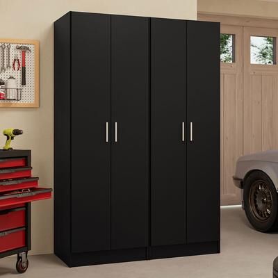 "Madesa Garage Storage Cabinet Set 4 Doors 8 Shelves 47""L"