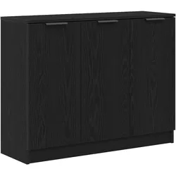 vidaXL Sideboard Schwarz Eiche 90,5x30x70 cm Holzwerkstoff