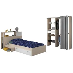 KINDERZIMMER Akazie, weiß, Jugendzimmer-Set 3-teilig