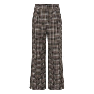 Marlene-Hose B.YOUNG "b.young Anzug BYESTOLO", Damen, Gr. 42, Normalgrößen, braun (sepia check), Hosen