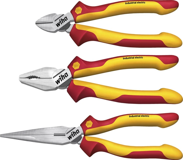 wiha Zangen-Set Industrial electric 38637, Länge: 35,3 cm, 3-tlg., 1 Set