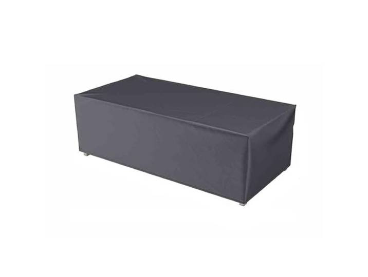 Pacific Lifestyle Strapazierfähiges Polyester-Lounge-Set AeroCover Wasserabweisende, UV-geschützte & atmungsaktive Outdoor-Möbelabdeckung in Dunkelgrau Platin-Abdeckung für Gartenmöbel-Sets