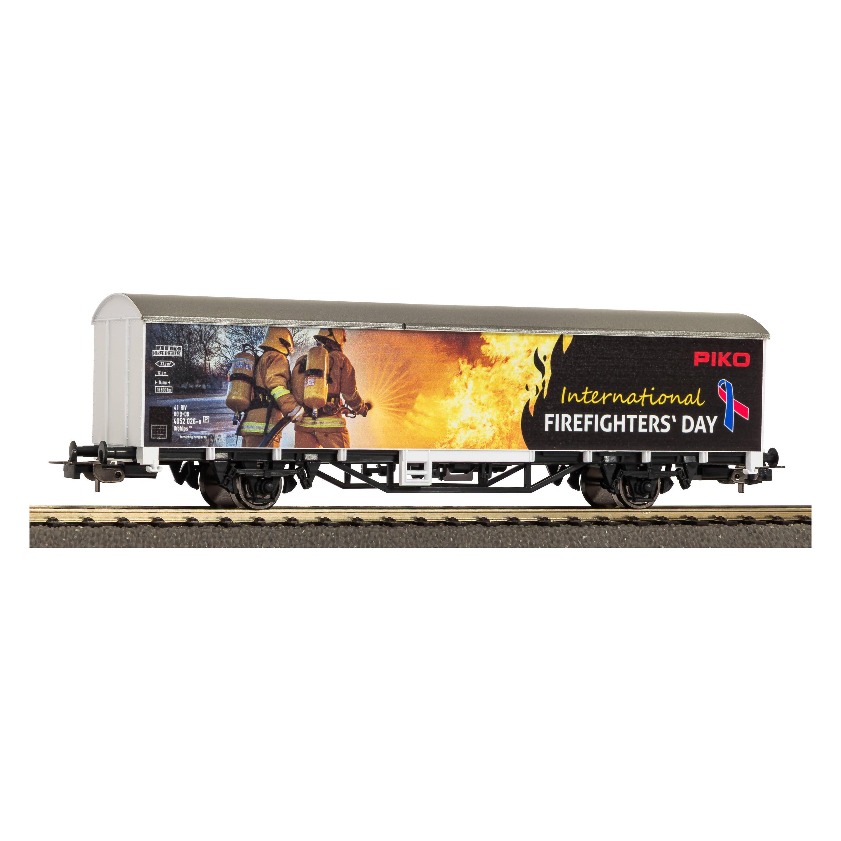 Piko Ged. Güterwagen Intern. Tag der Feuerwehrleute (Spur H0) (27902)