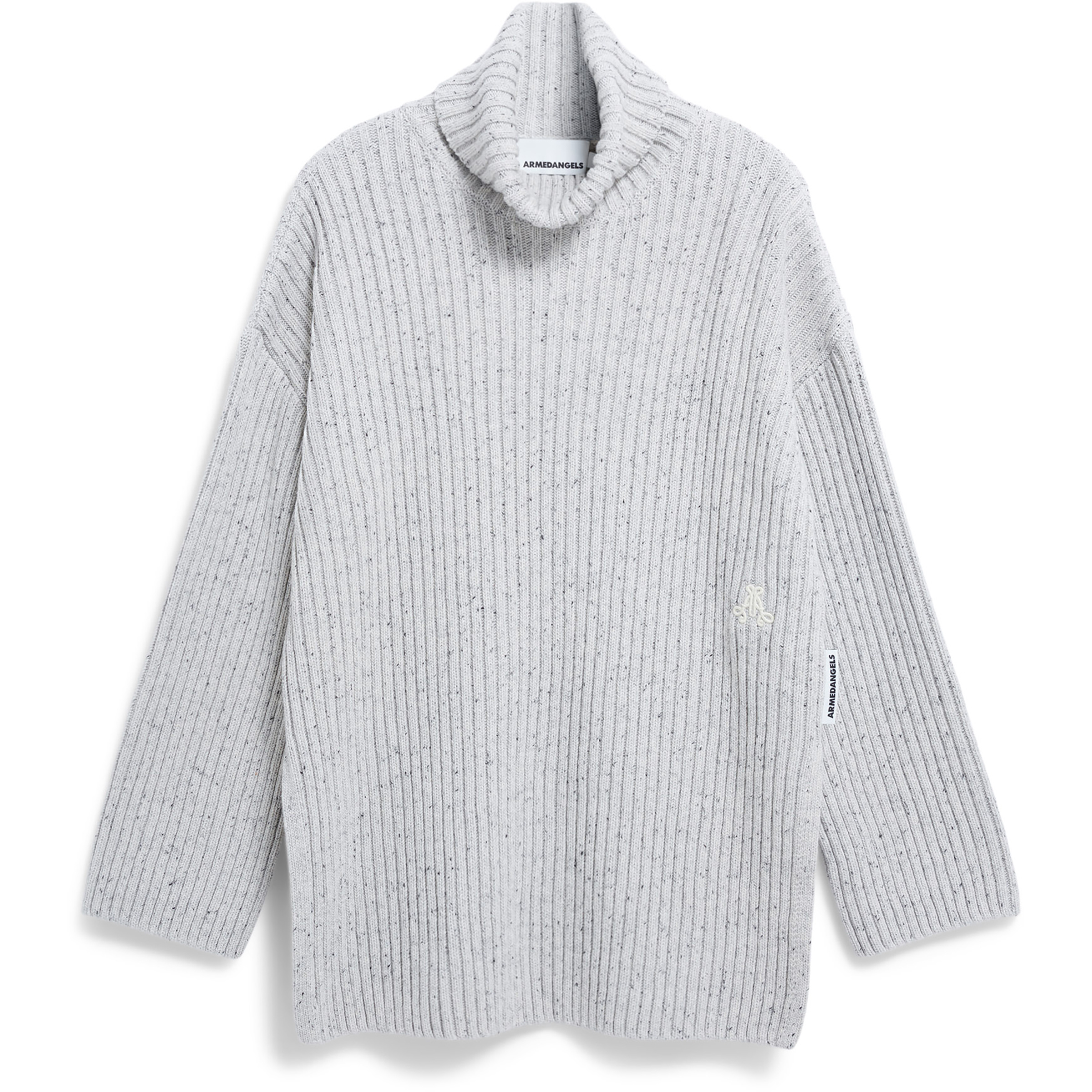Armedangels Sabiraa Tweed Damen Pullover weiss Größe L Lifestyle Hautfreundlich