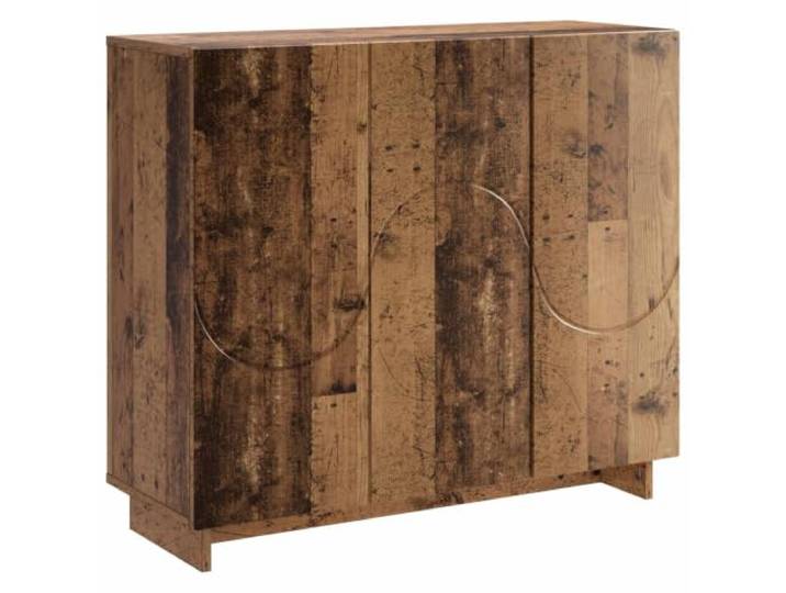 GHVBNMF Sideboard Kommode mit 3 Türen Holzwerkstoff 85,5x31x75 cm Vielseitiger Aufbewahrungsschrank mit Einlegeböden für Wohnzimmer und Essbereich im rustikalen Vintage Design.