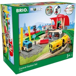 BRIO 63398900 BRIO World - Großes City Bahnhof Set