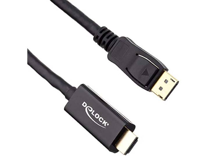 Delock Actieve DisplayPort 1.2 naar HDMI-kabel 4K 60 Hz 1 m