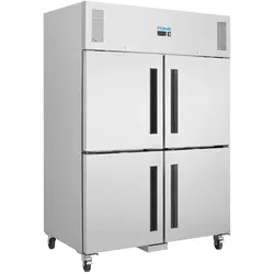 Polar Serie G Gefrierschrank Edelstahl mit geteilten Türen 1200L