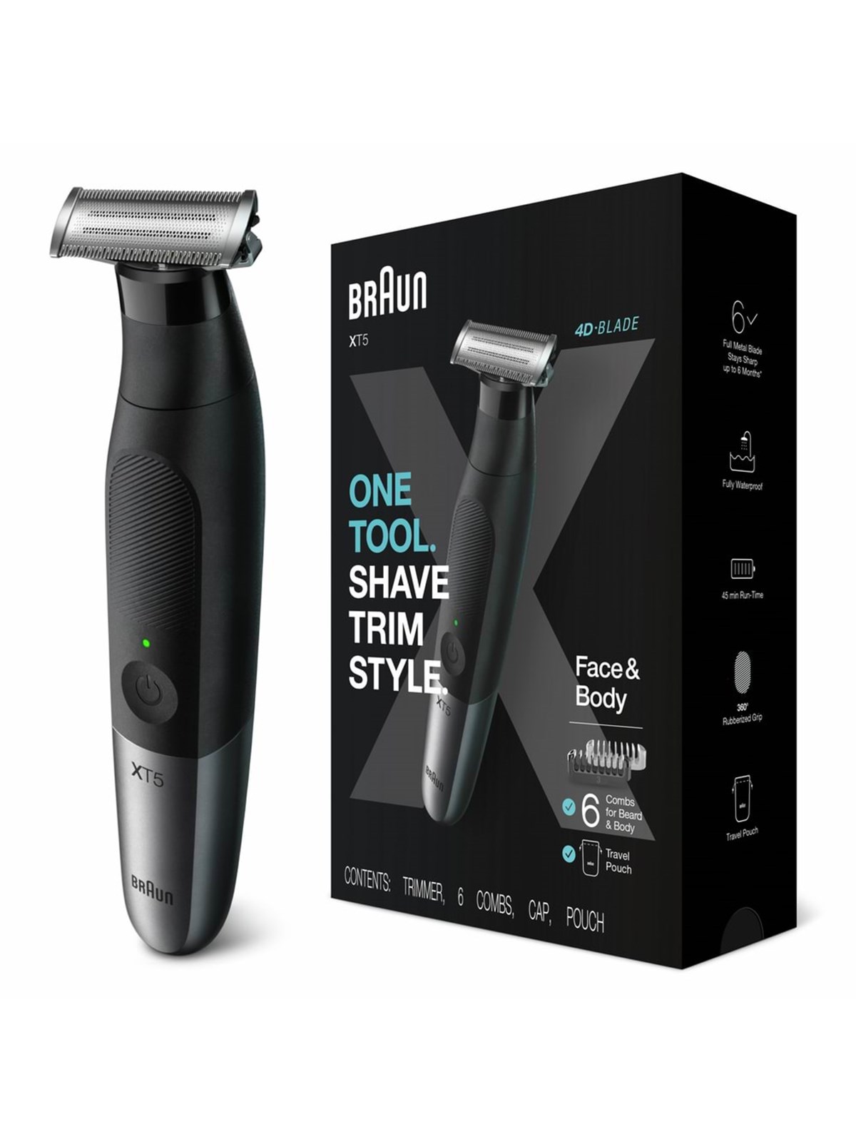 Braun Rasierapparate Series XT5200 Face+Body+Travel