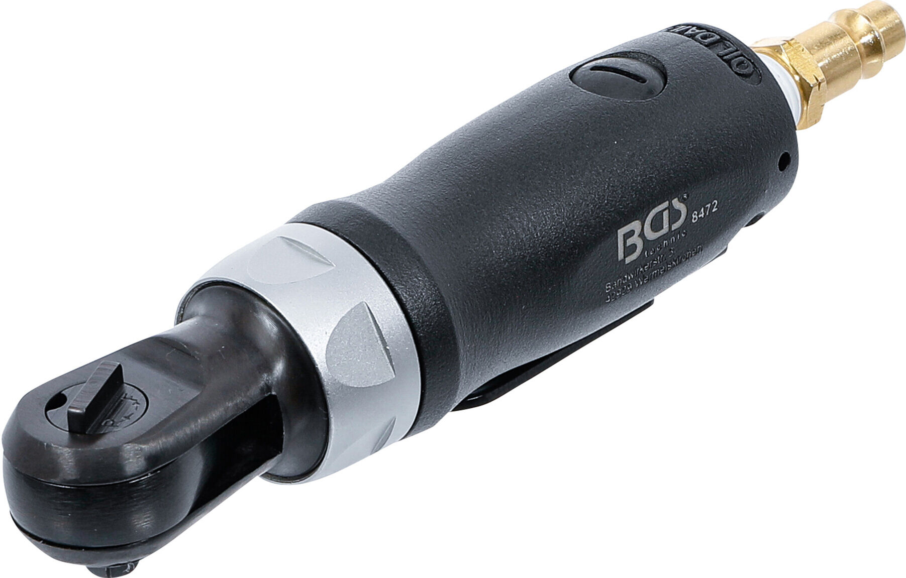 BGS Druckluft-Ratsche 6,3 mm 54 Nm extra kurz ; BGS technic (8472)