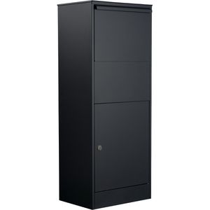 Allux Paketbriefkasten 800L Parcel RS, schwarz, 45 x 115 x 32 cm, mit Ruko-Sicherheitsschloss