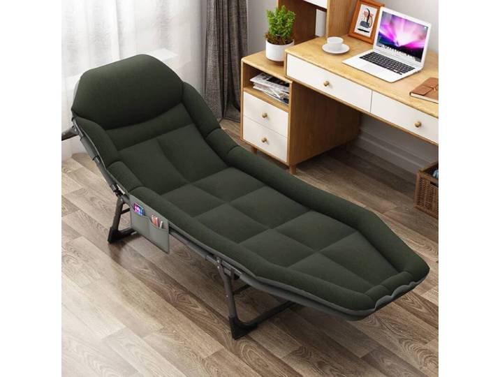 Drap pliant pour personne, bureau, pause déjeuner, maison, chaise inclinable Portable, artefact de couchage, lit de marche, escorte, sieste, lit Simple