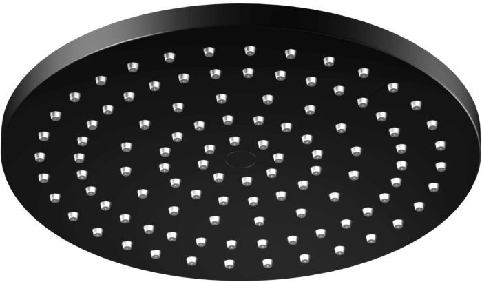 Steinberg Serie 340 Regenbrause 3401686S 220x12mm, Easy-clean System, Deckenanschluss, Matt Black