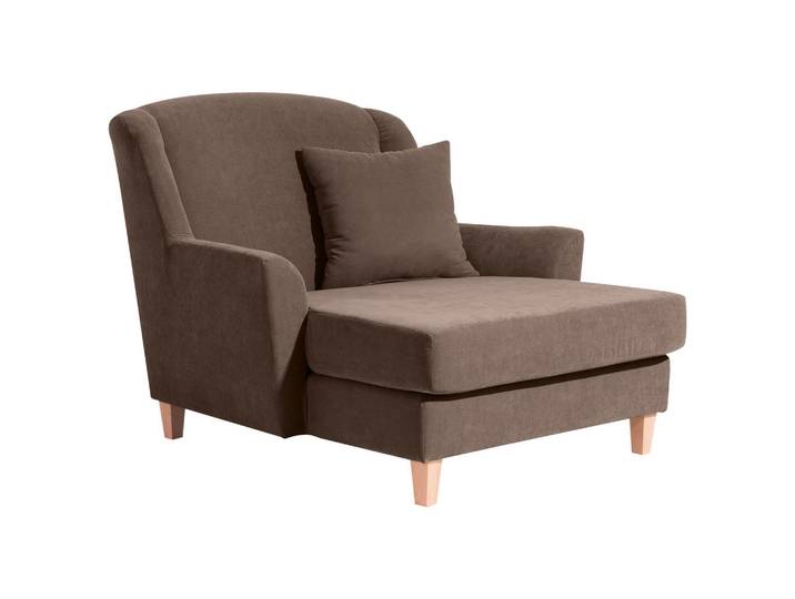 Max Winzer Xxl-Sessel Judith, Sahara, Holz, Buche, massiv, Uni, Füllung: Polyetherschaumkern, 136x107x142 cm, Goldenes M, Made in Europe, Wohnzimmer, Sessel, XXL-Sessel