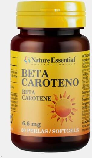 NATURE ESSENTIAL BETA CAROTENO 6,6mg 50 CAPSULAS