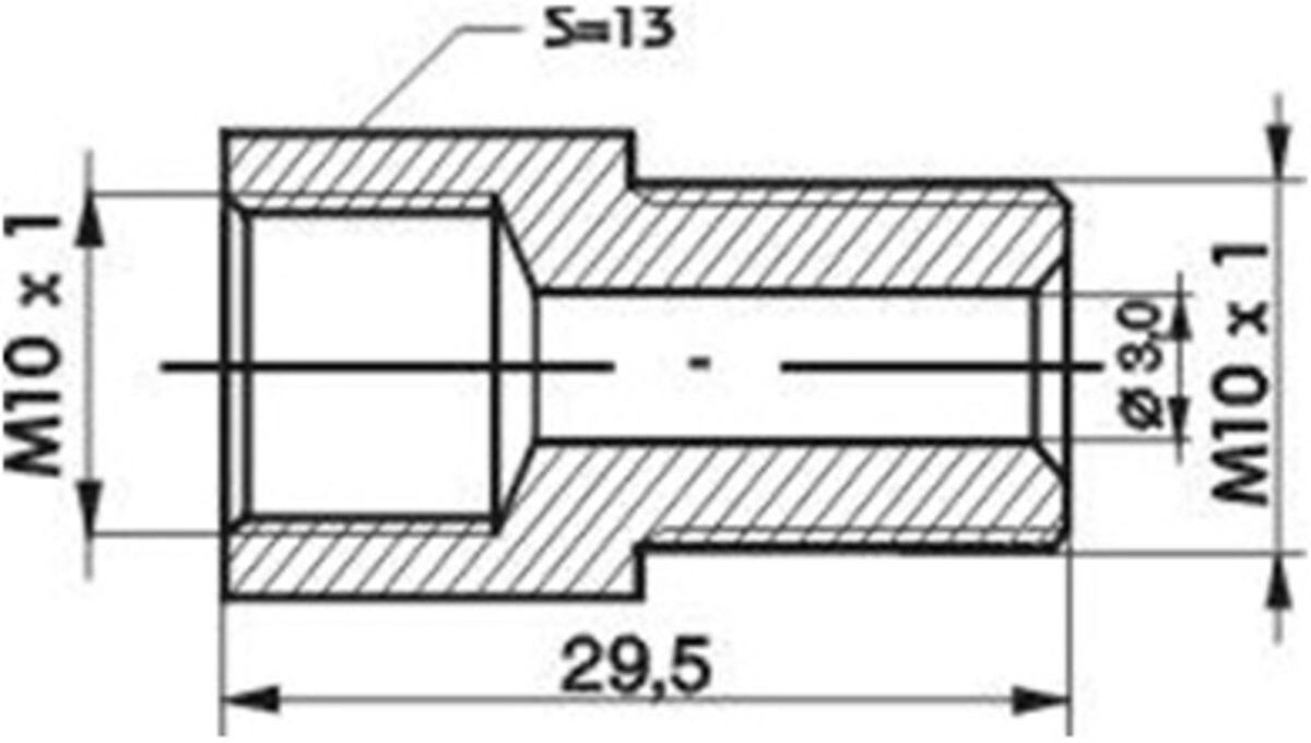 Adapter, Bremsschlauch WP R-135