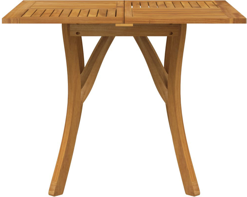Rosalind Wheeler Corneille Square Acacia Solid Wood Outdoor Dining Table Brown 75cm H x 85cm L x 85cm D