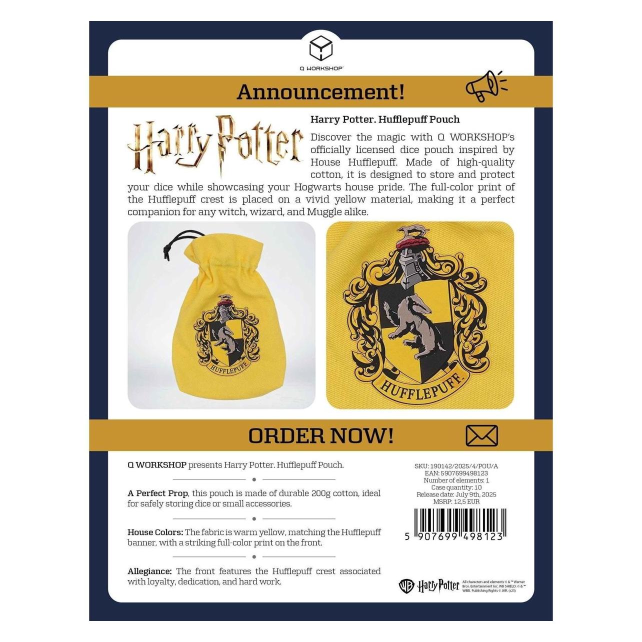 Q Workshop Harry Potter: Hufflepuff Dice Pouch (437460)