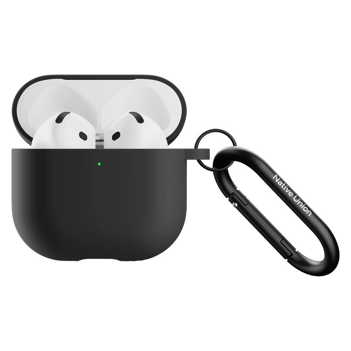 Native Union Active Case - Silikon-Schutzhülle für AirPods 4 (Kopfhörer Hülle) (ACTCSE-BLK-AP4)