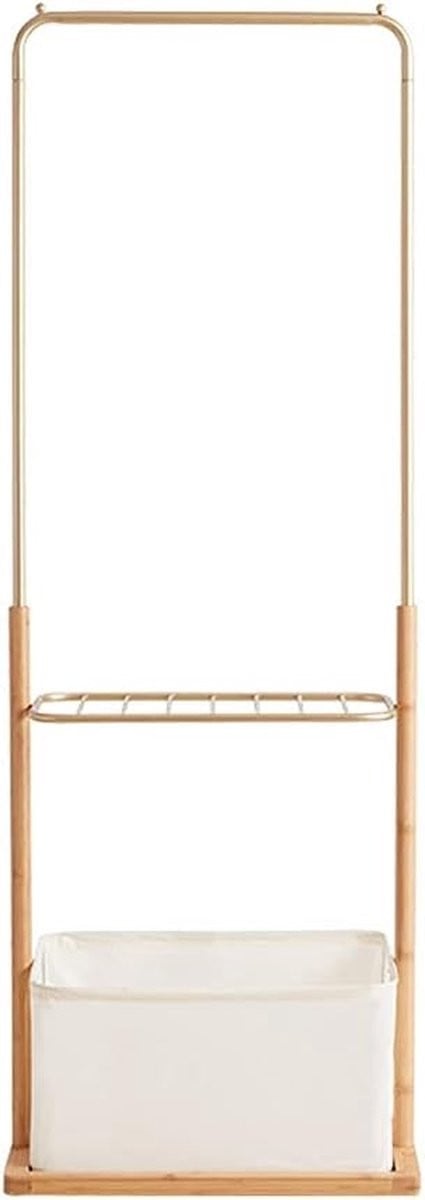 Staande kapstok kledingrek beige, Hoogte: 166 cm