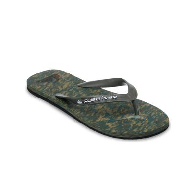 Sandale QUIKSILVER "Molokai Recycled", Herren, Gr. 13, grün (grape leaf), Obermaterial: Synthetikmaterial / Außensohle: Moosgummi., Schuhe Sandale
