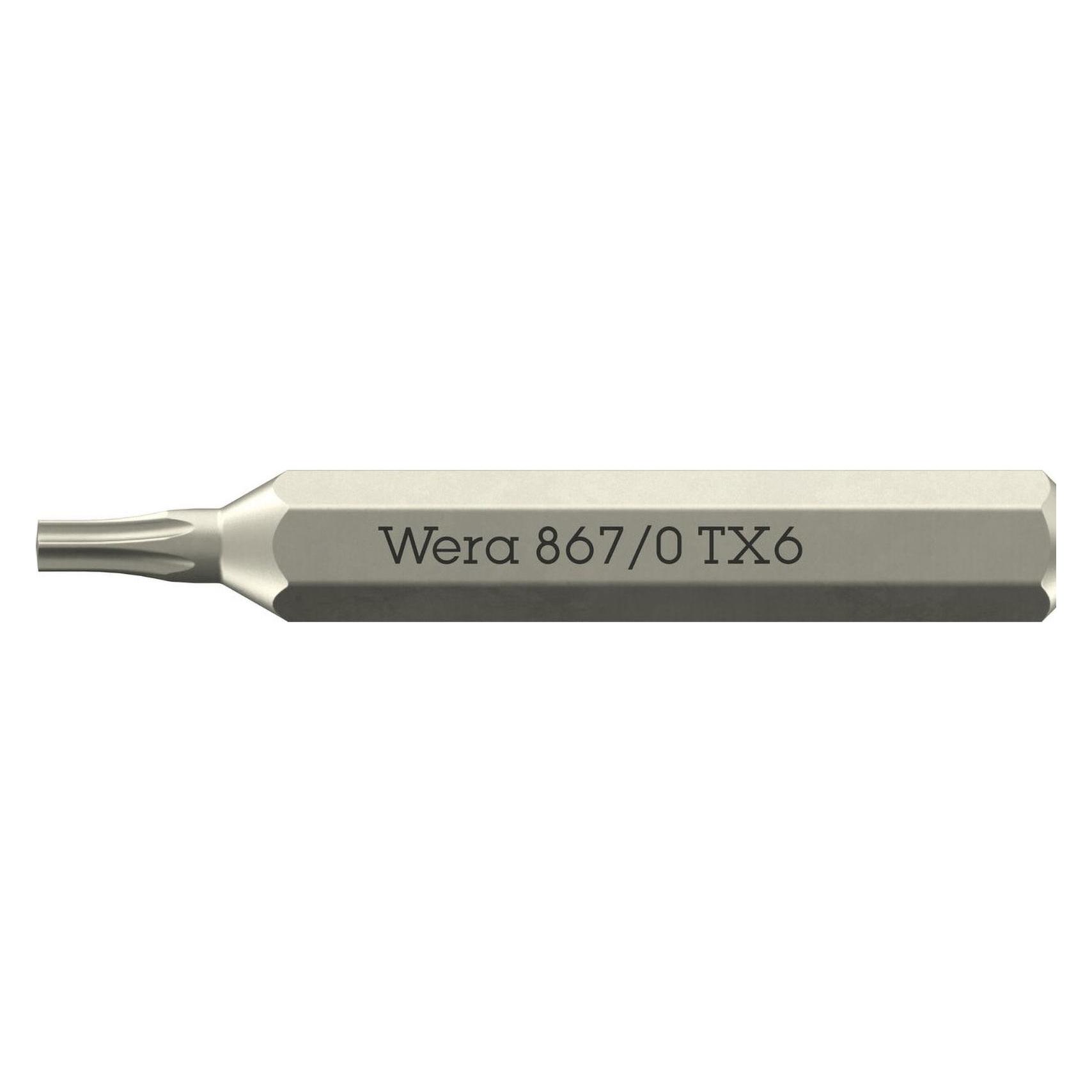 Wera 867 Micro Bits TX 6 x 30mm (Innensechsrund TX) (05058131001)