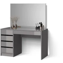 SCHMINKTISCH Imola, Grau, 120 cm mit Spiegel