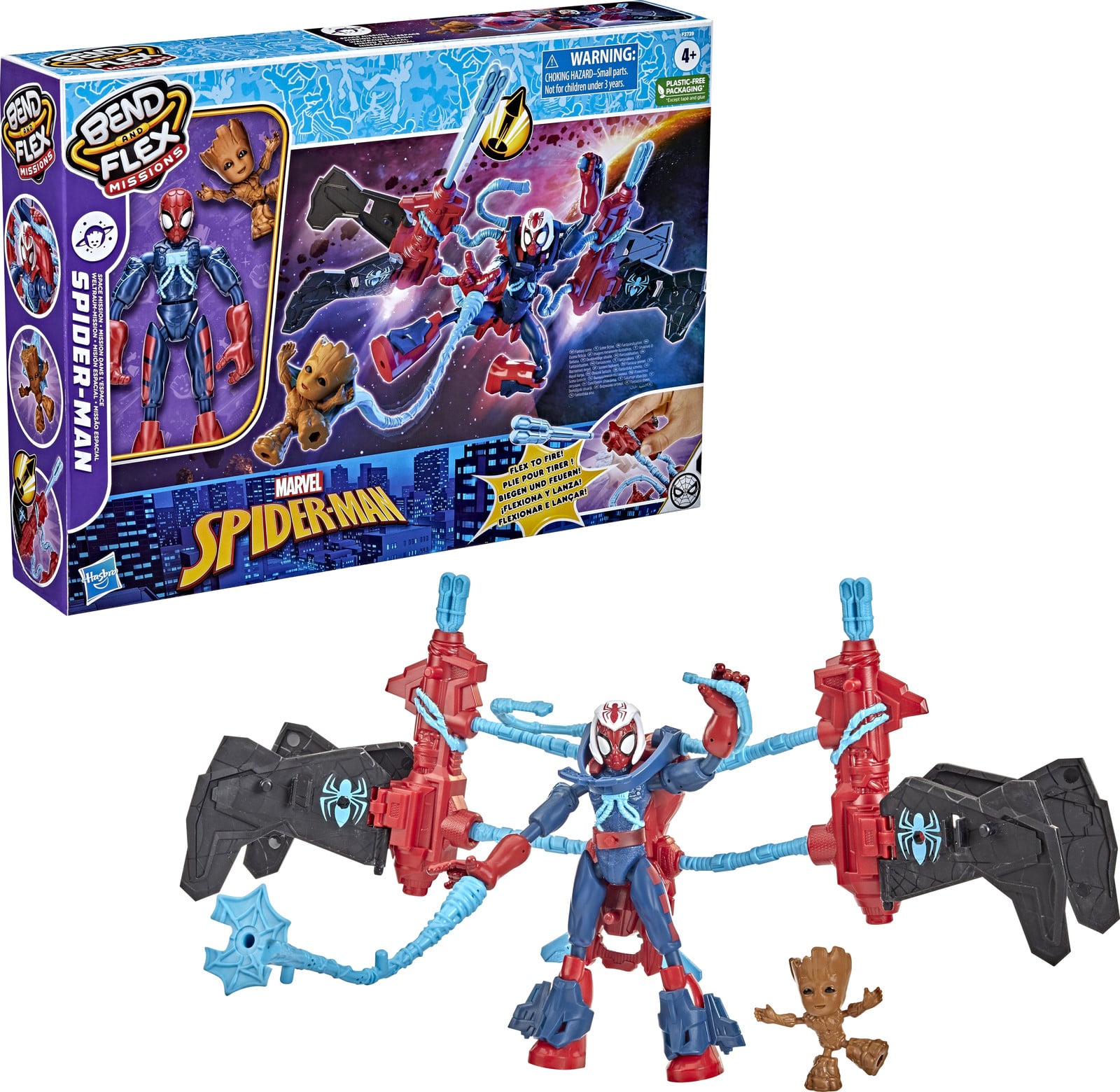 Hasbro Marvel Spider-Man buigbaar en flexibel actiefiguur