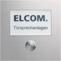 Elcom 1-Taster+ gr.Schild CZM-210