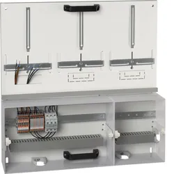 Hager U13ZWP3 Zählerwechselpl Gr 3, 750x750mm 2/3 VNB-1/3 Kundenteil, Prüfkle im VNB Teil