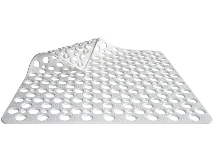 Duscheinlage BISCHOF MASSAGE , weiß, B:53cm H:0,35cm L:53cm, Kunststoff, Wanneneinlagen, Duscheinlage