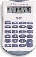 TEXAS INSTRUMENTS TI-501 Taschenrechner weiß