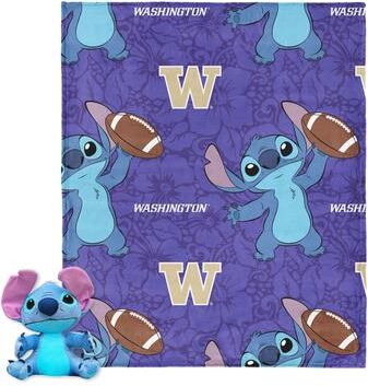 NCAA Enroll Stitch Hugger Pillow & Silk Touch Throw Blanket Set