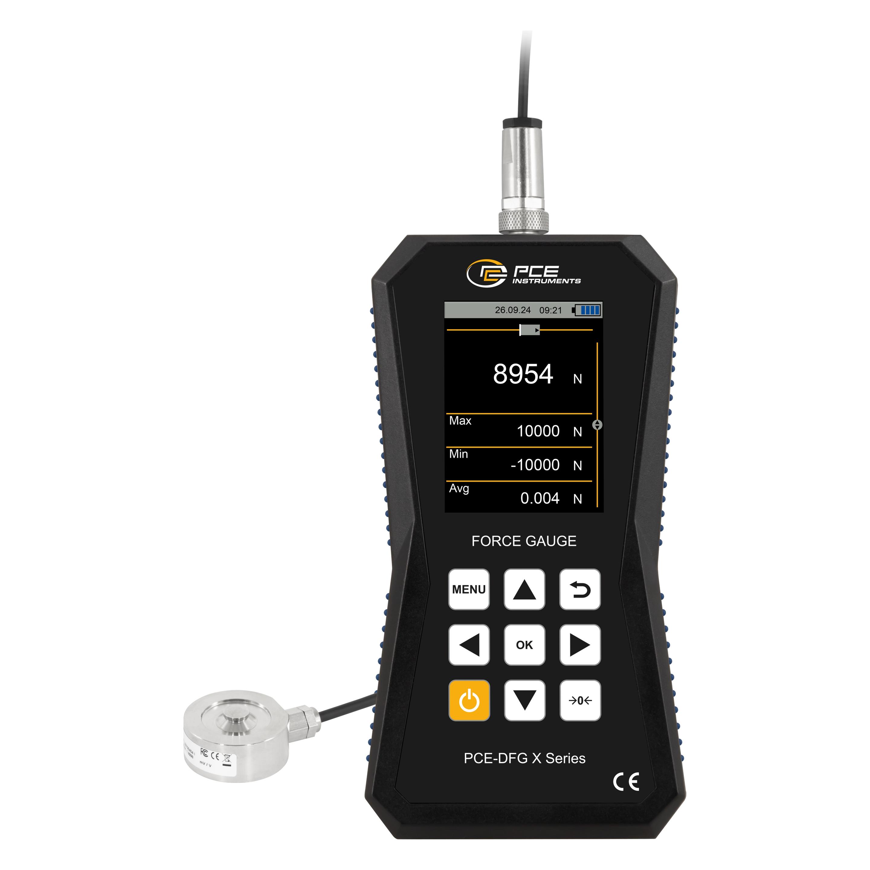 PCE Instruments PCE-DFG 10K XF Kraftmessgerät 0 - 10000 N Werksstandard (ohne Ze (Kraftmessgerät) (PCE-DFG 10K XF)