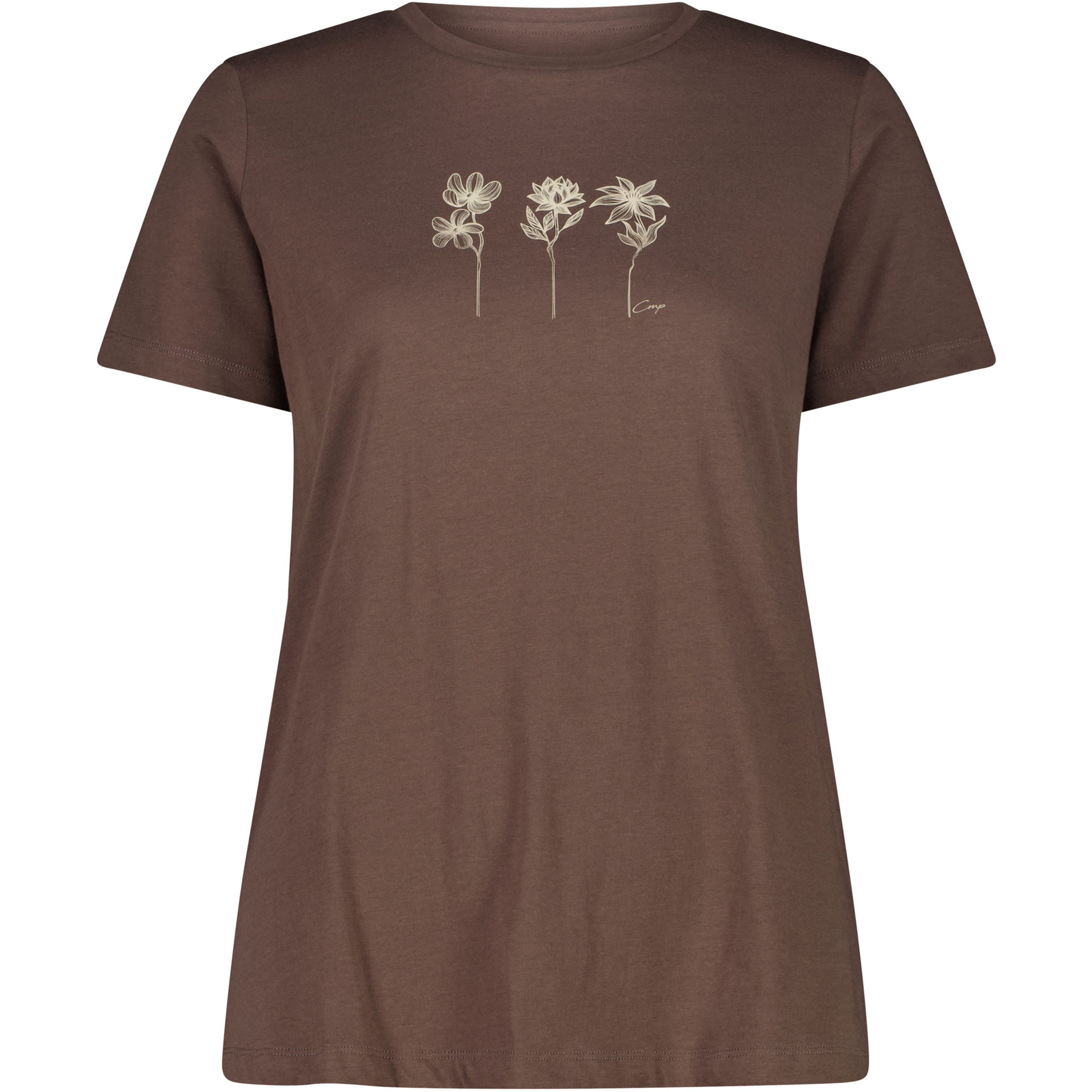 CMP Damen T-Shirts braun Größe L Lifestyle Hautfreundlich