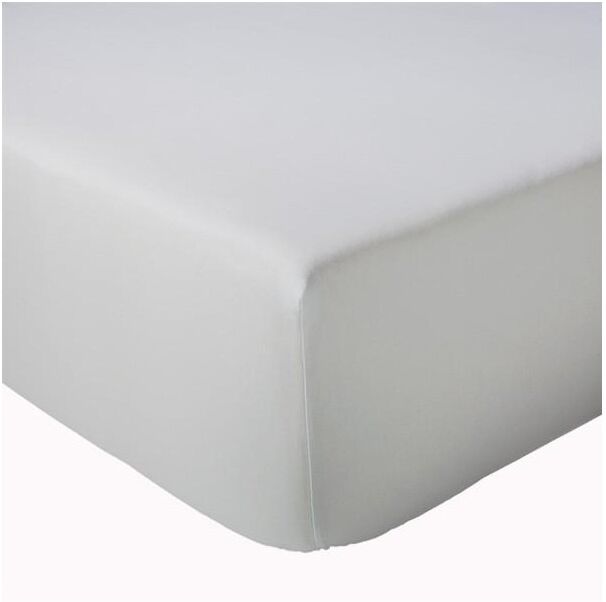 Drap housse Uni sur-mesure Tradilinge, 100% coton 57 fils/cm² (Couleur : Galet)