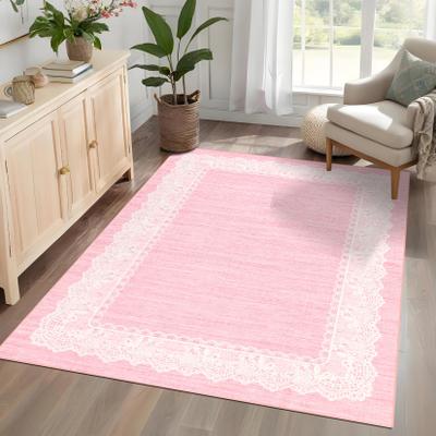 Garvee 350g Imitation Cashmere Area Rug, XM Soft Neutral Minimalist Printed Floor Carpet