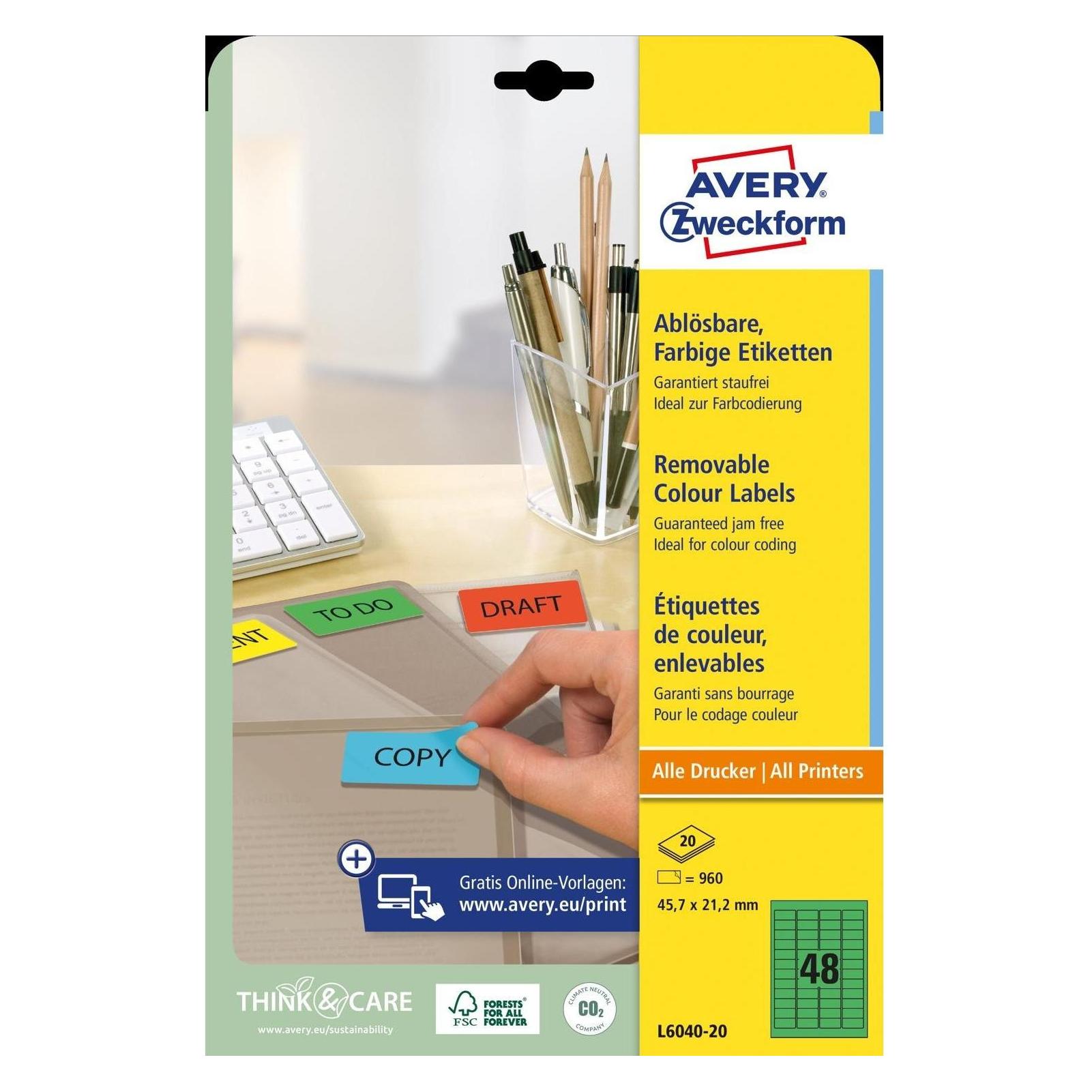 Avery Organisation Etiketten (L6040-20)