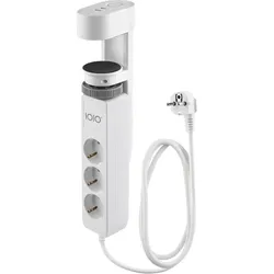 IOIO SL 3000 3-fach Tischsteckdose weiß